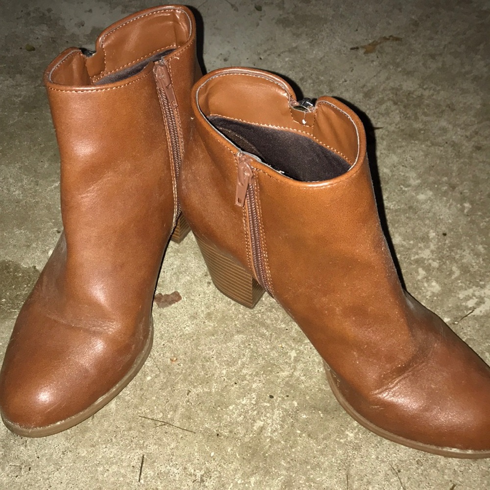 Three inch heeled booties